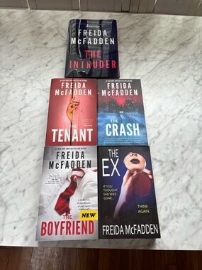 Lot of 5 books by Freida McFadden- including the hardcover “The Intruder “